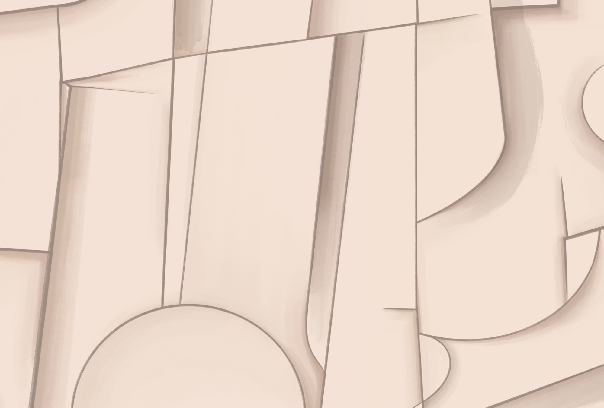 Abstract shapes in soft hues Abstract shapes in soft hues