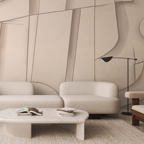 Abstract shapes in soft hues Abstract shapes in soft hues