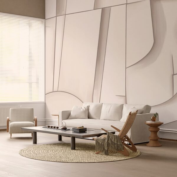 Abstract shapes in soft hues Abstract shapes in soft hues