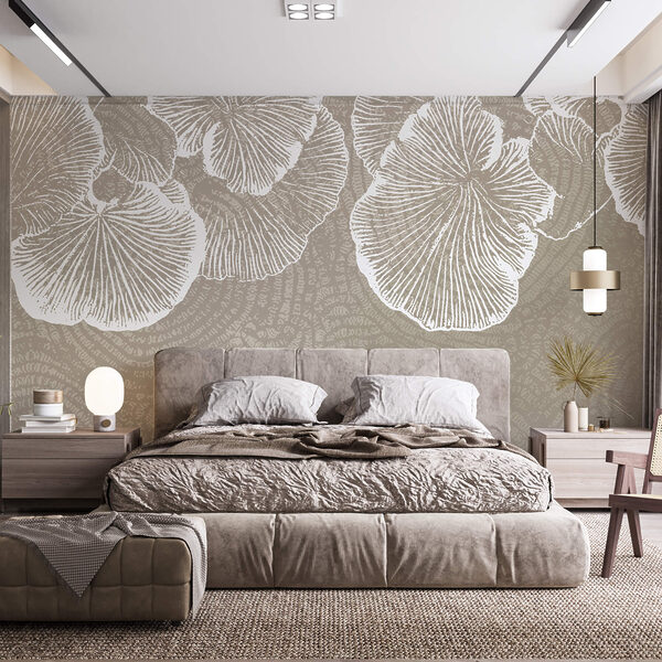 Wall murals Wall murals Delicate petals on a soft background (SKU: t00314)