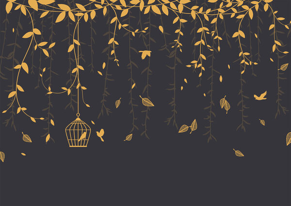 Bird cage from a tree