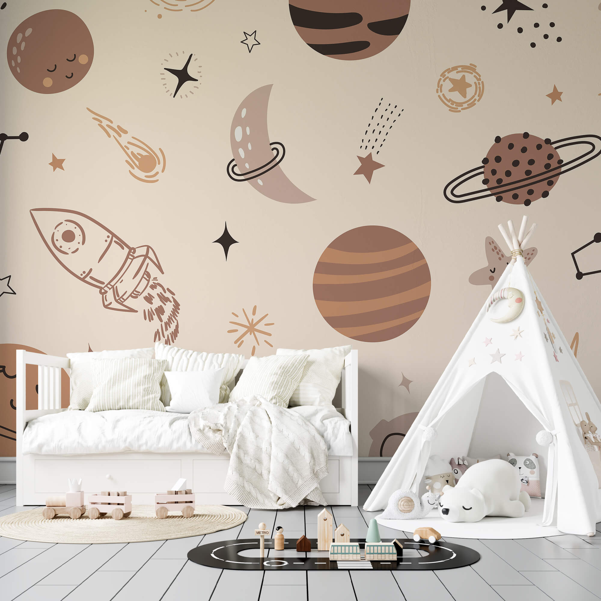 Pattern of planets and stars