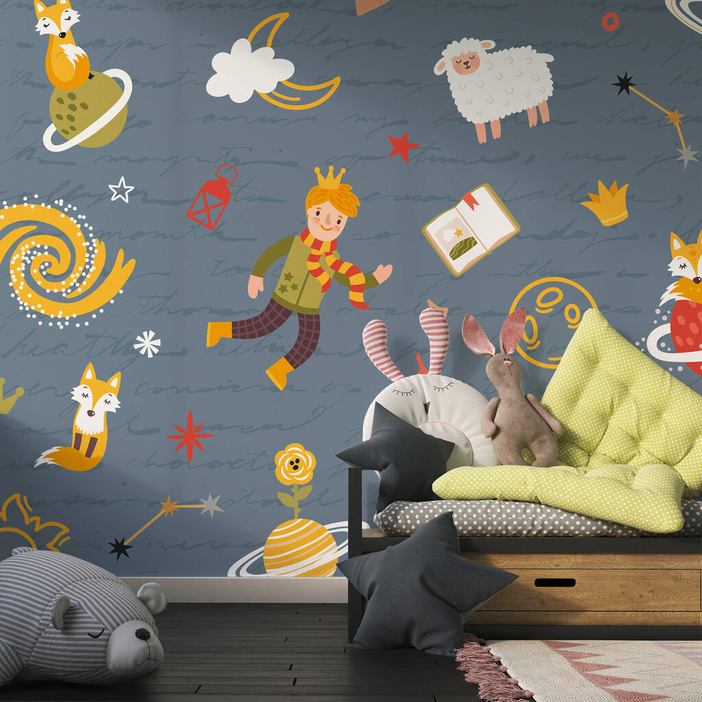 Pattern of cartoon characters