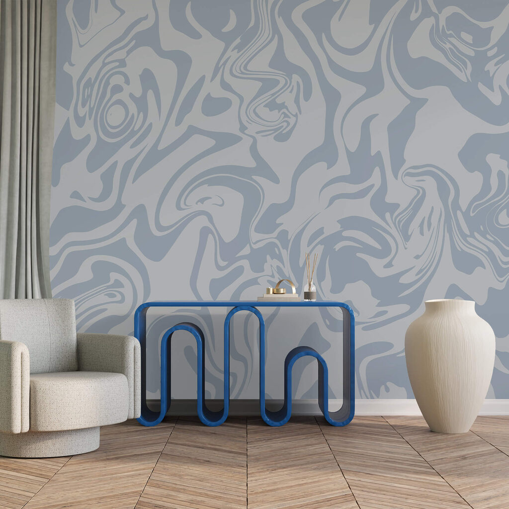 Waves of soft blue tones swirling Waves of soft blue tones swirling