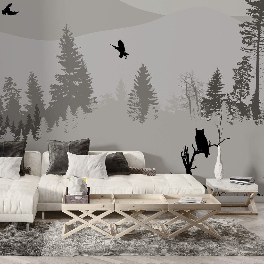 Birds flying over a snowy mountain Birds flying over a snowy mountain