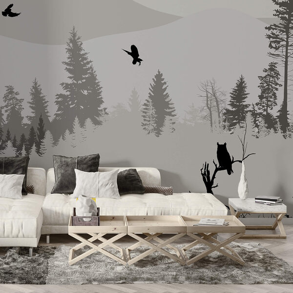 Birds flying over a snowy mountain Birds flying over a snowy mountain