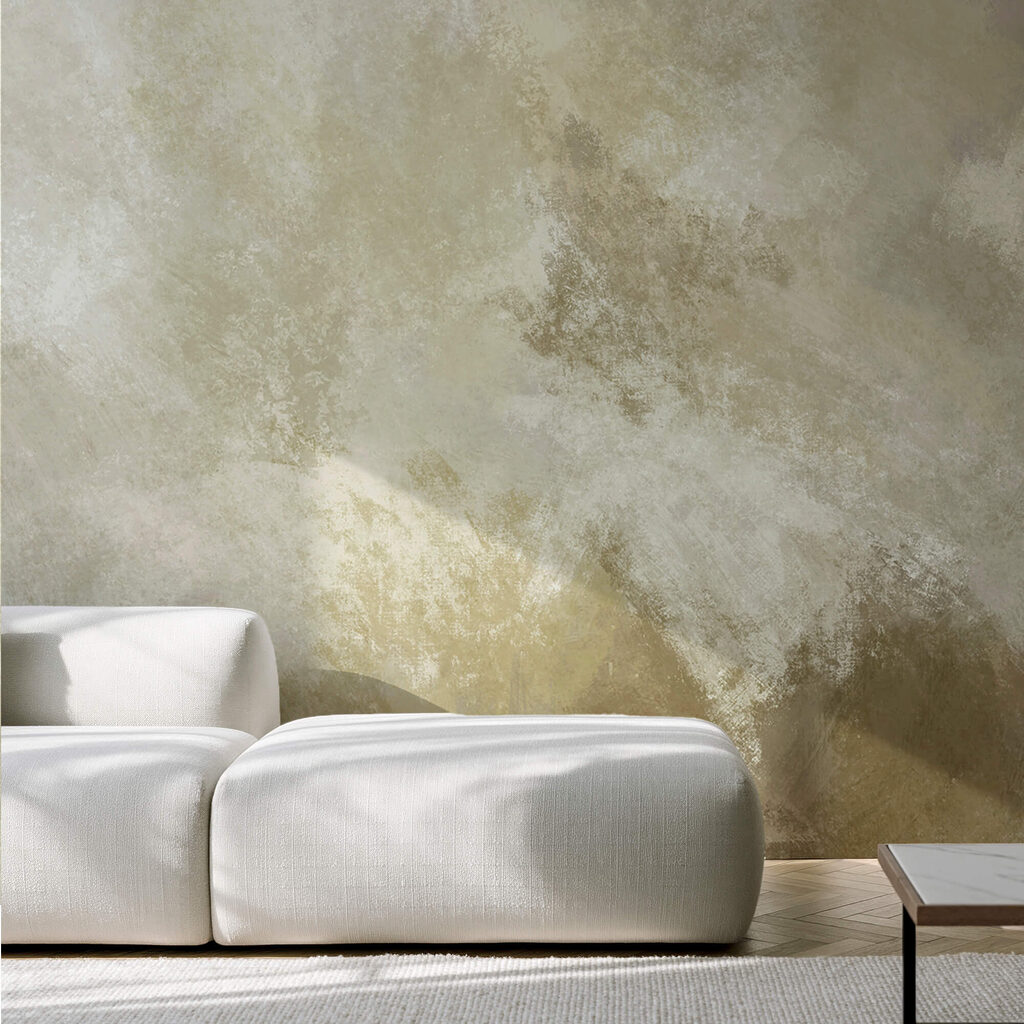 White and brown wall