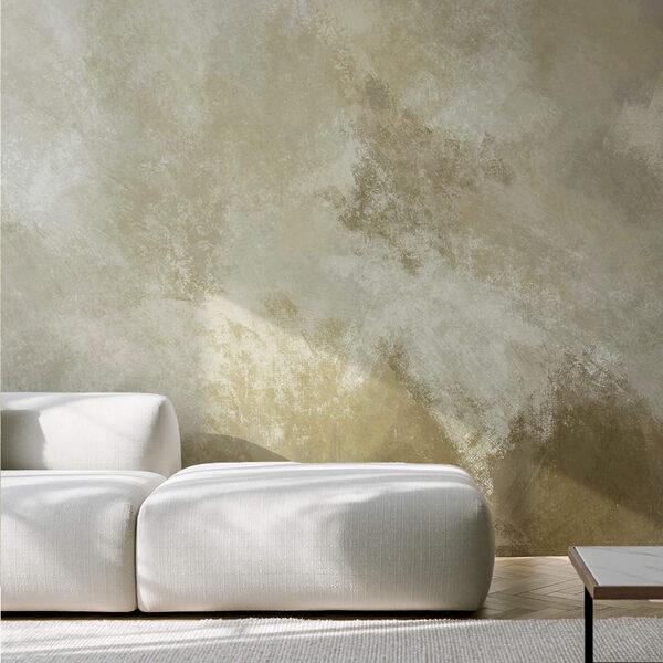 White and brown wall