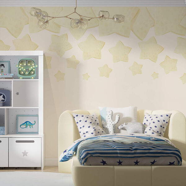 Group of stars on a white background