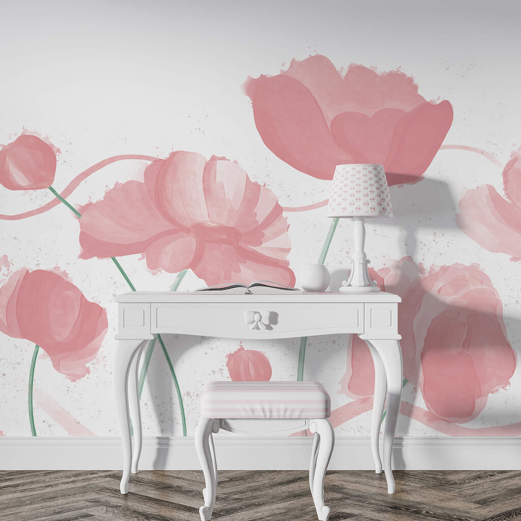 Soft pink blooms in gentle motion