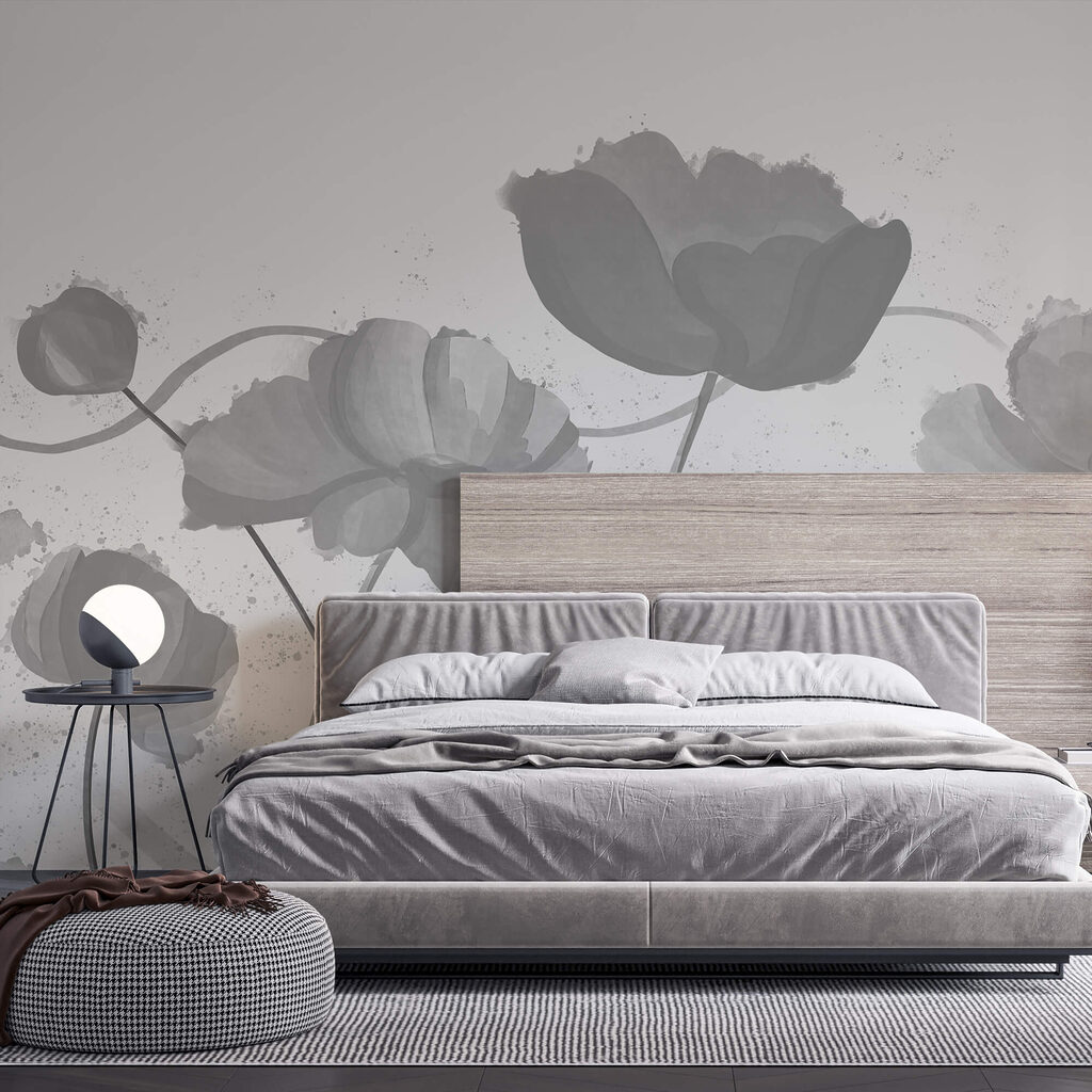 Whimsical flowers in soft hues