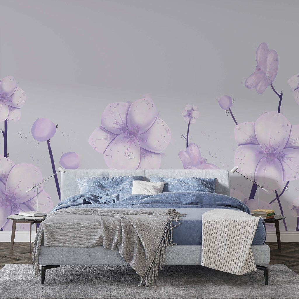 Group of flowers on a white background