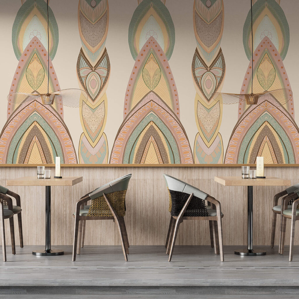 Pattern of colorful shapes