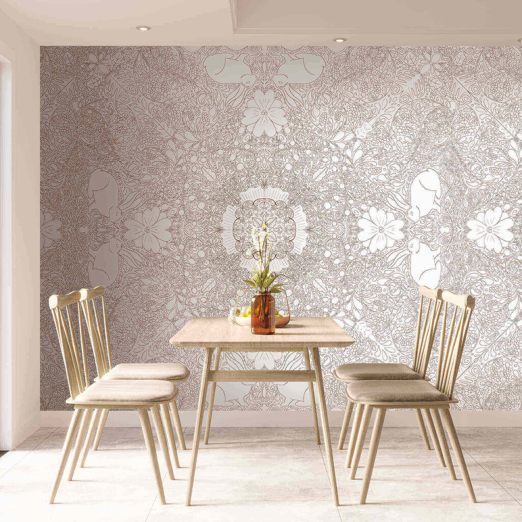 White and red pattern