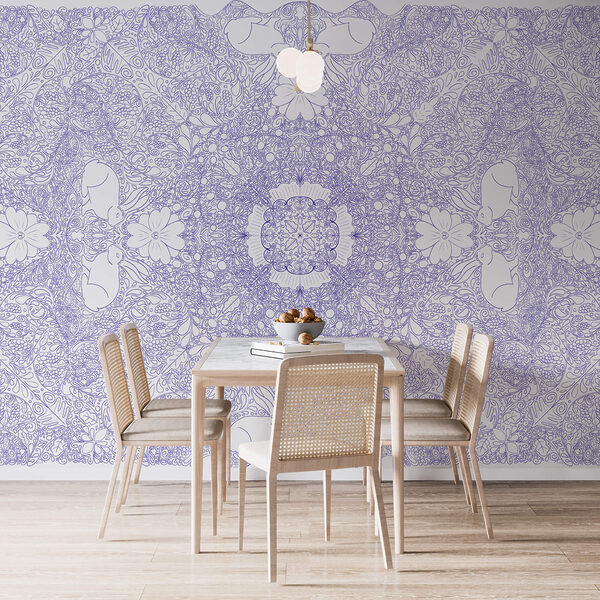 Blue and white pattern