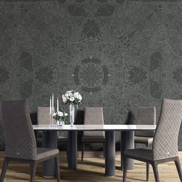 Wall murals Grey and white pattern (SKU: t00351v2) Wall murals Wall murals Grey and white pattern (SKU: t00351v2)