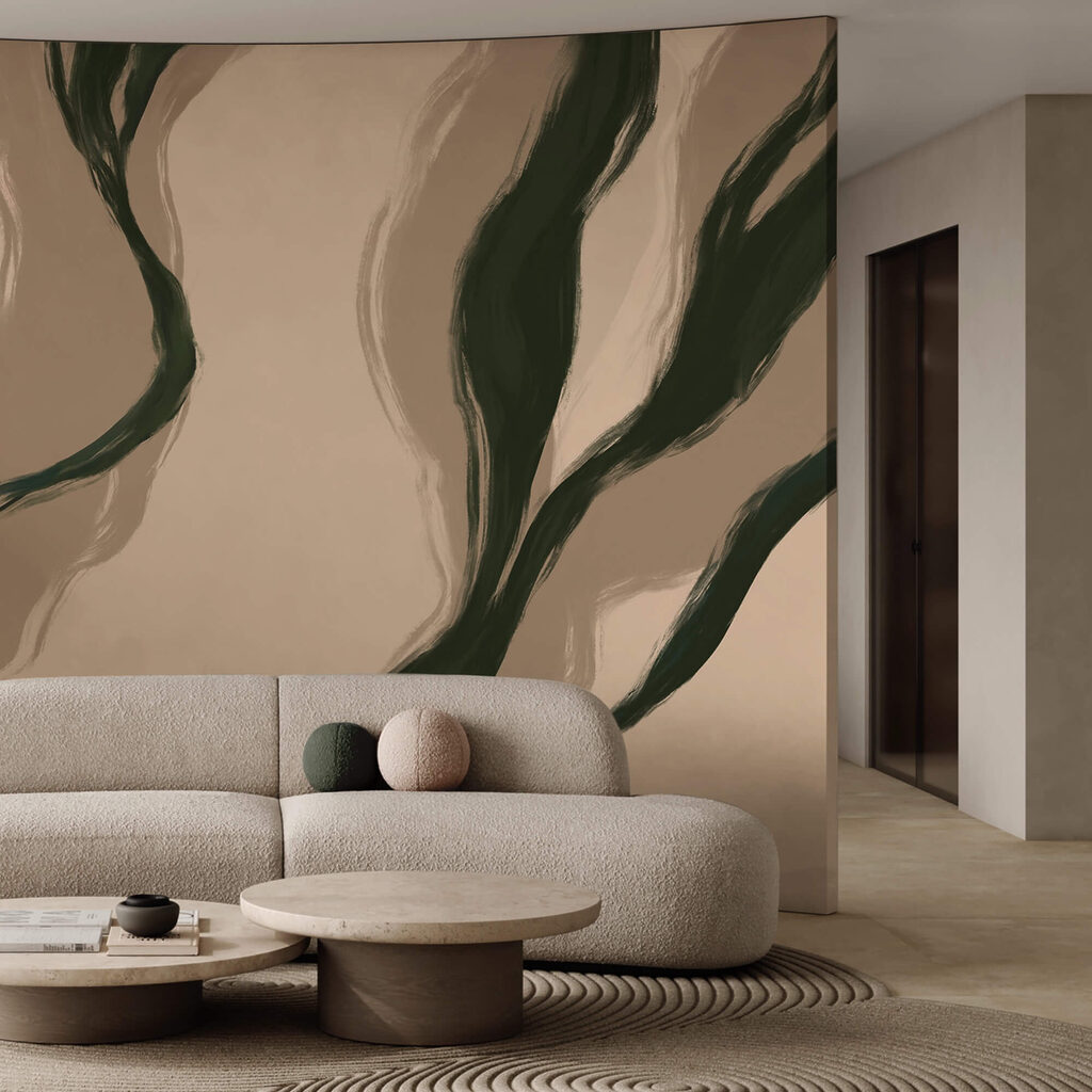 Organic lines in soft hues