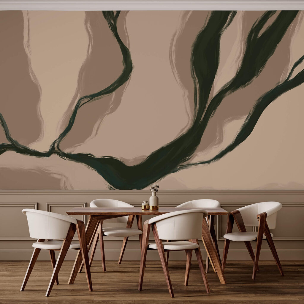 Organic lines in soft hues