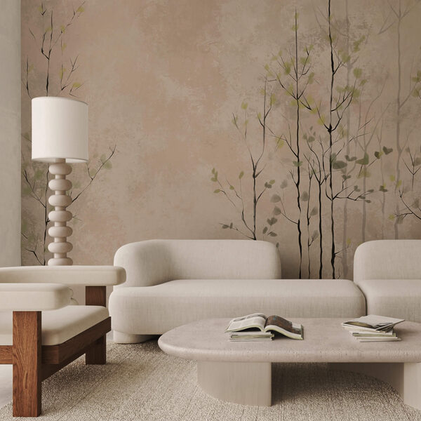 Group of trees with leaves Group of trees with leaves