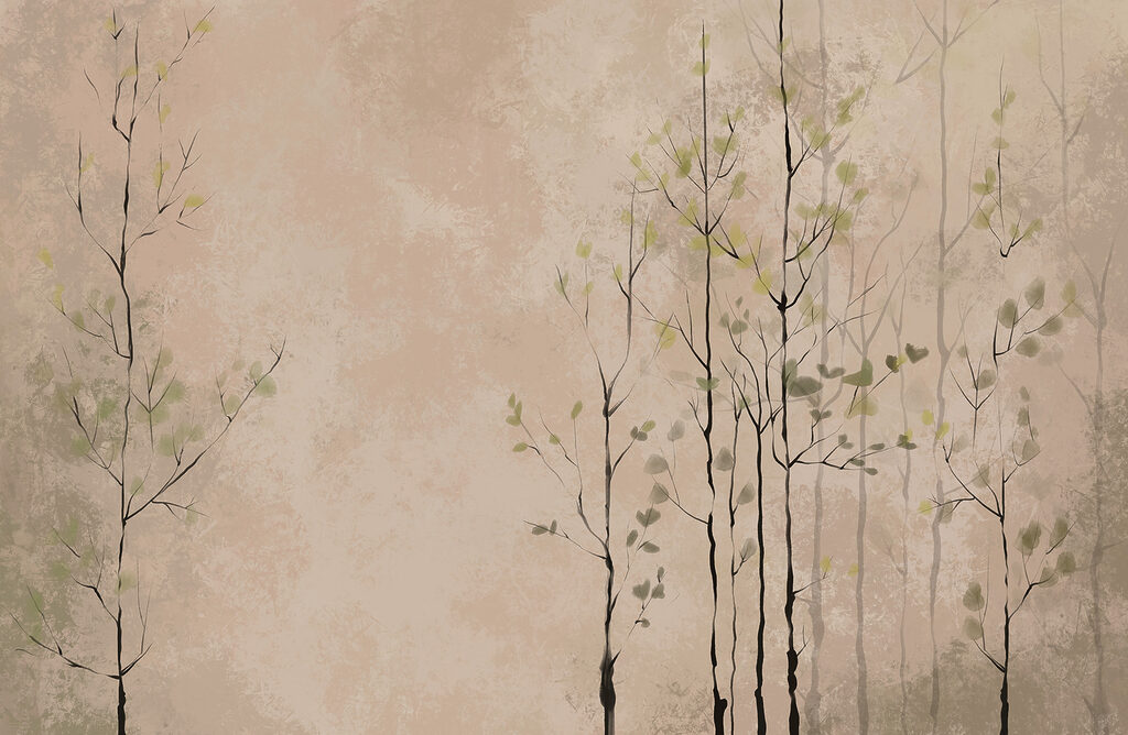 Group of trees with leaves Group of trees with leaves