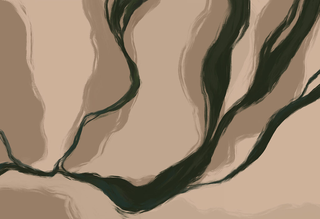 Organic lines in soft hues