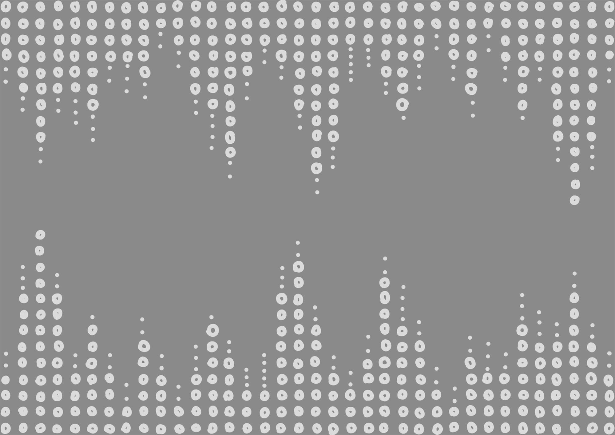 Grey and white background with dots