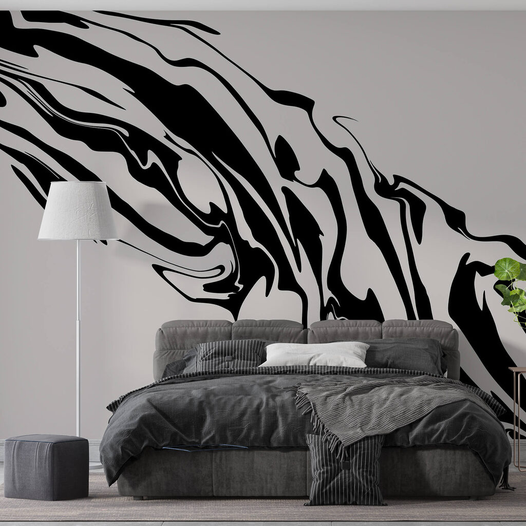 Black and white swirly pattern Black and white swirly pattern