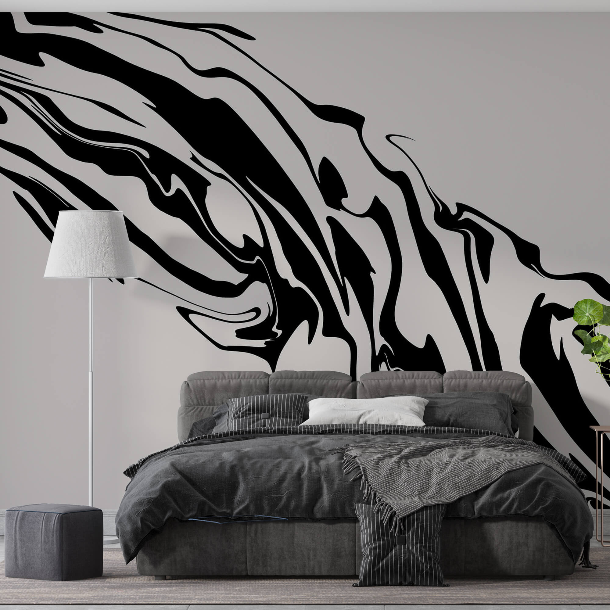 Black and white swirly pattern Black and white swirly pattern