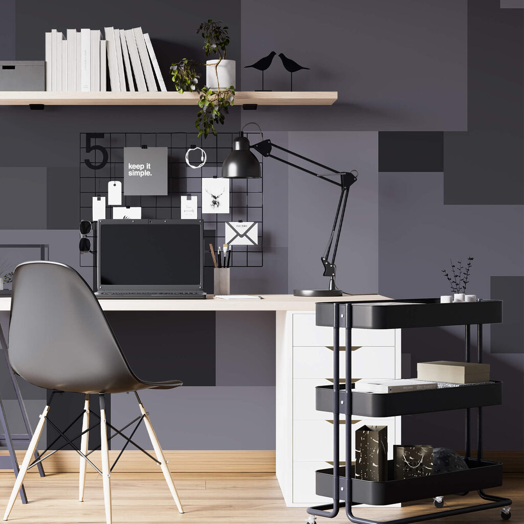 Grey squares in a pile