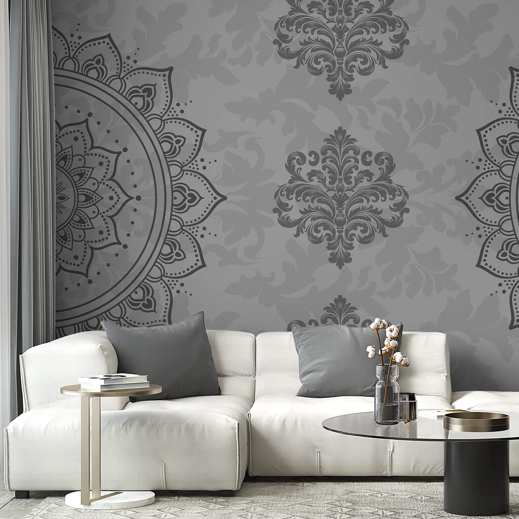 Grey and white pattern