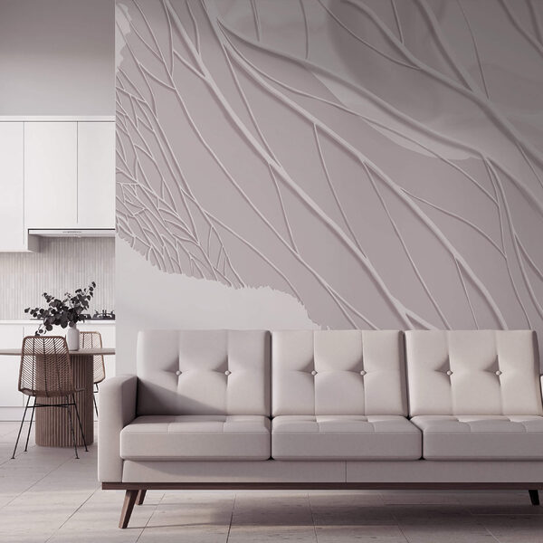 White lines on a white surface