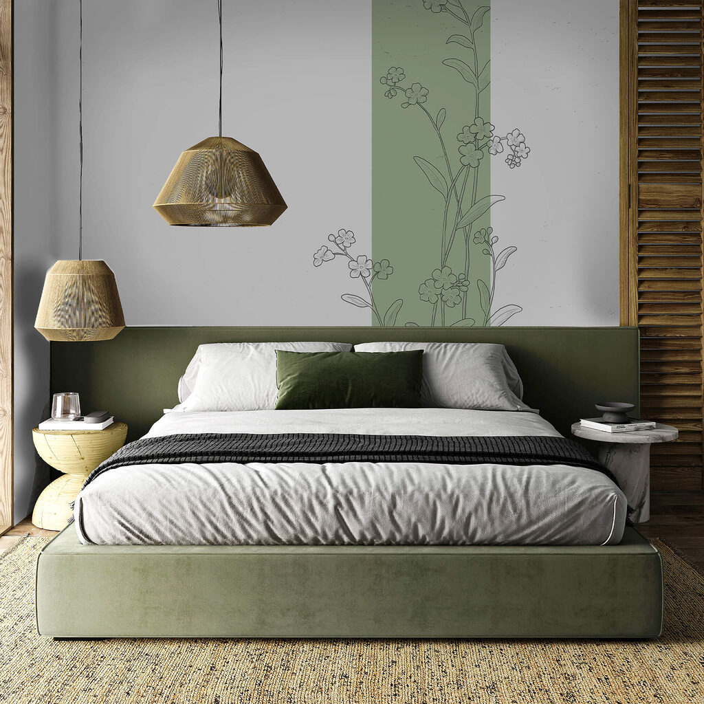 Drawing of flowers and leaves Drawing of flowers and leaves