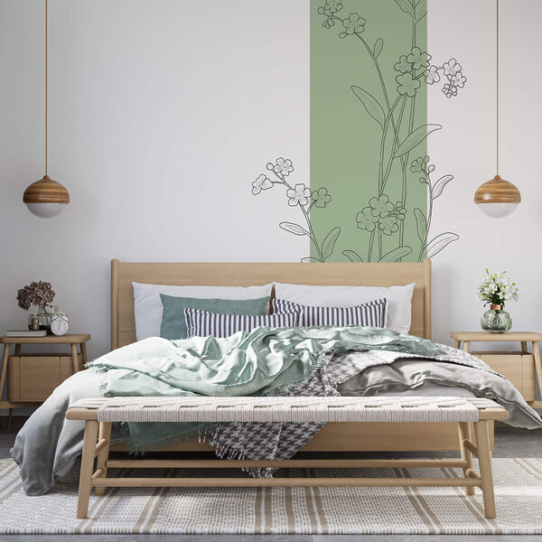 Drawing of flowers and leaves Drawing of flowers and leaves