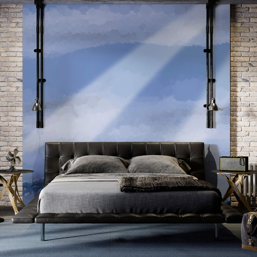 Clouds and light beams in the sky Clouds and light beams in the sky