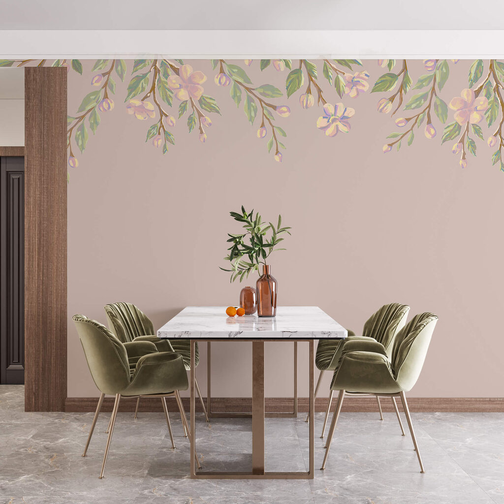 Delicate floral design on a soft background