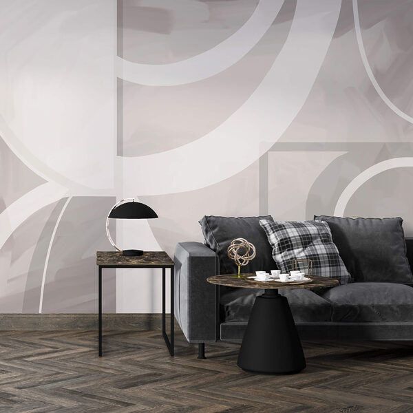 White and gray background