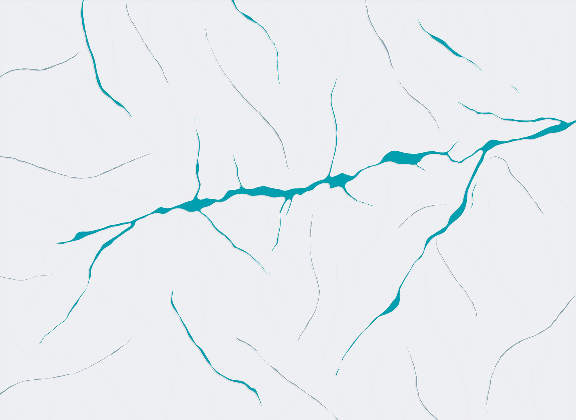 Blue lines on a white surface Blue lines on a white surface