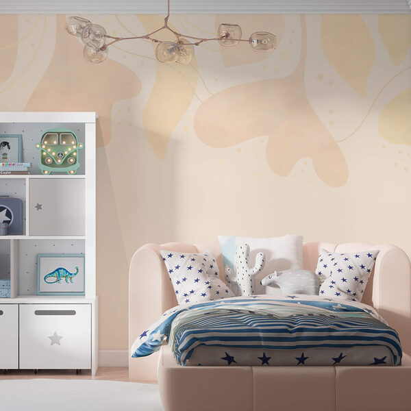 Gentle pastel leaves on soft backdrop Gentle pastel leaves on soft backdrop