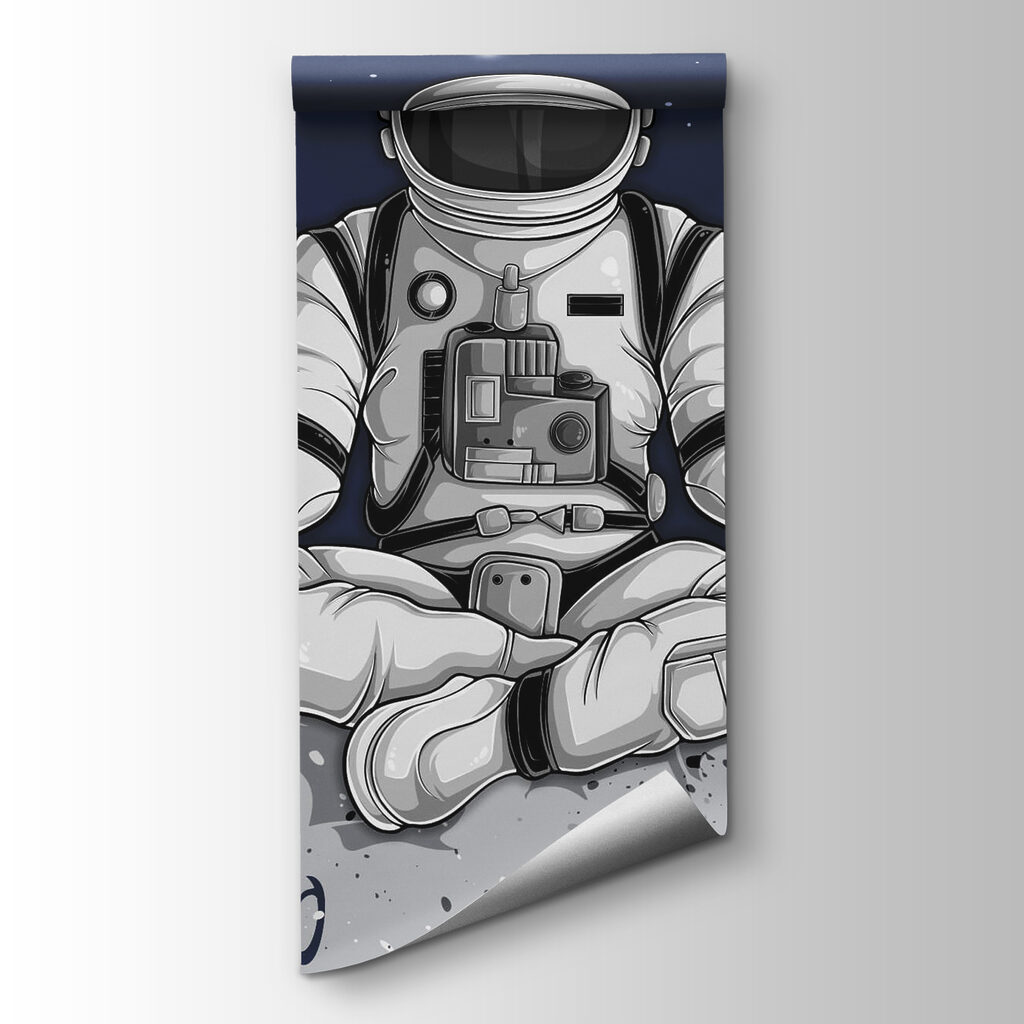 An astronaut sitting on the moon An astronaut sitting on the moon