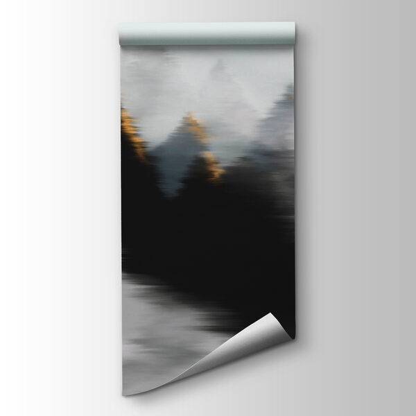 Foggy forest with trees Foggy forest with trees