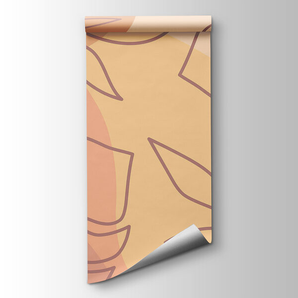 Pattern of leaves on a colorful background Pattern of leaves on a colorful background