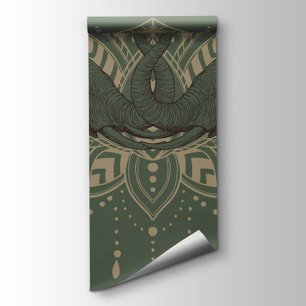 Two elephants with their trunks touching each other Two elephants with their trunks touching each other