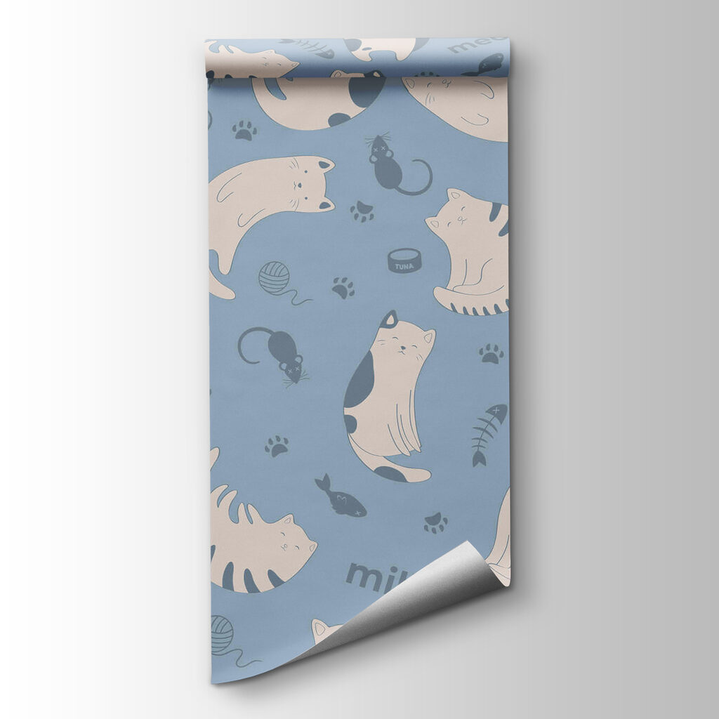 Pattern of cats and kittens