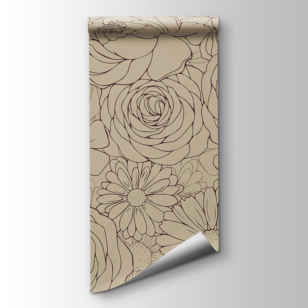 Floral pattern in soft hues Floral pattern in soft hues