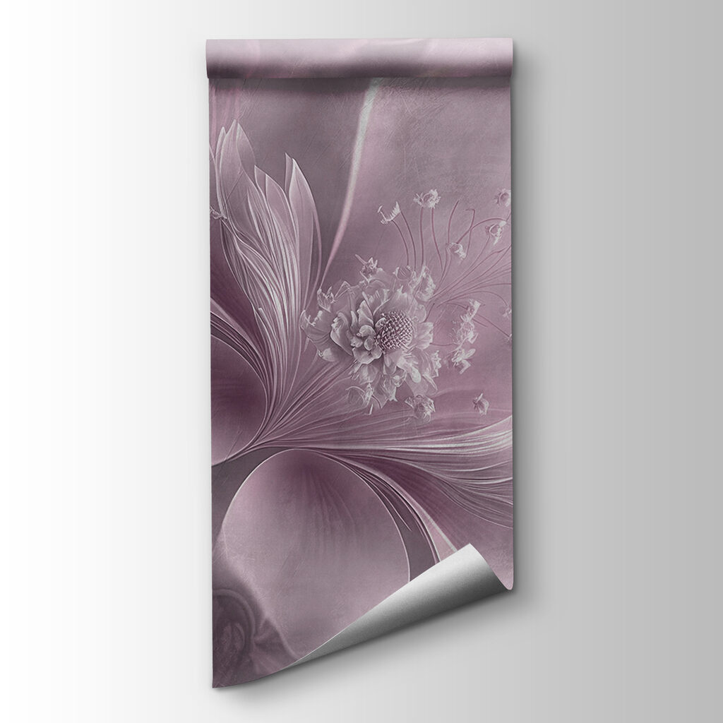 Delicate flower in soft pastel hues