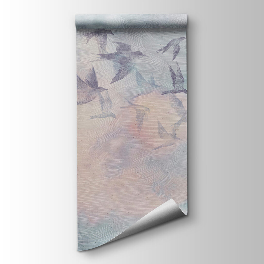 A flock of birds flying in the sky A flock of birds flying in the sky