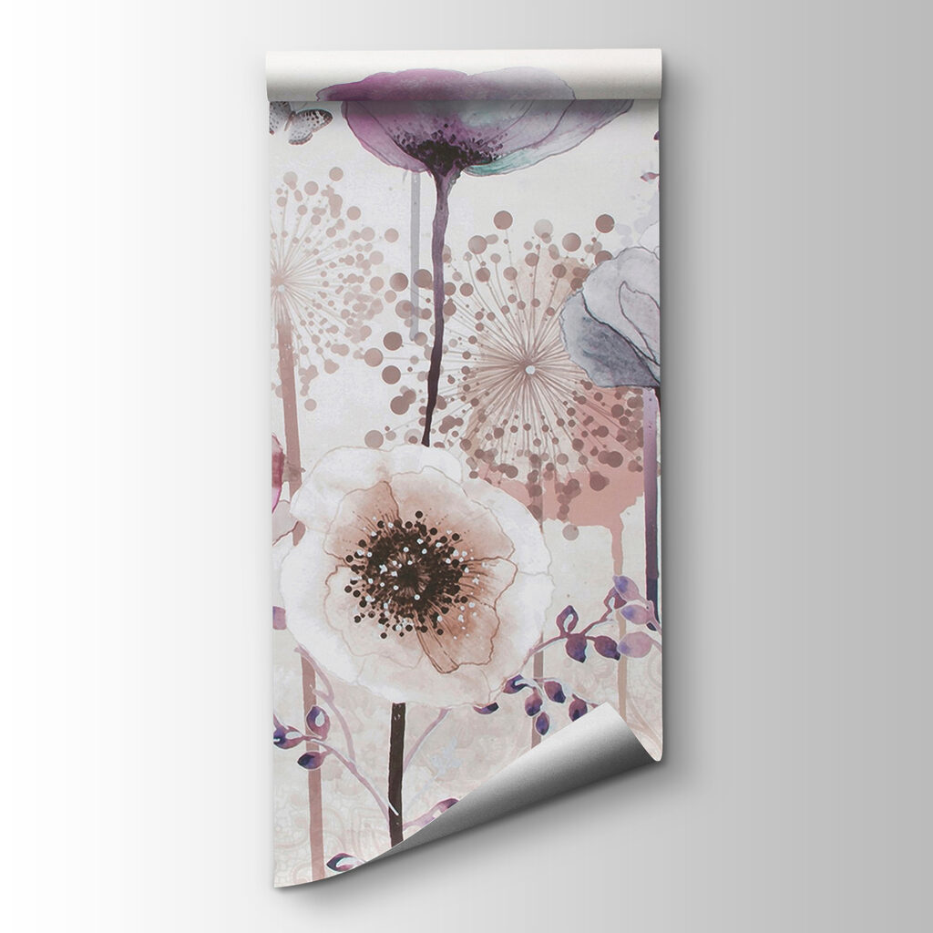 Painting of flowers and butterflies Painting of flowers and butterflies