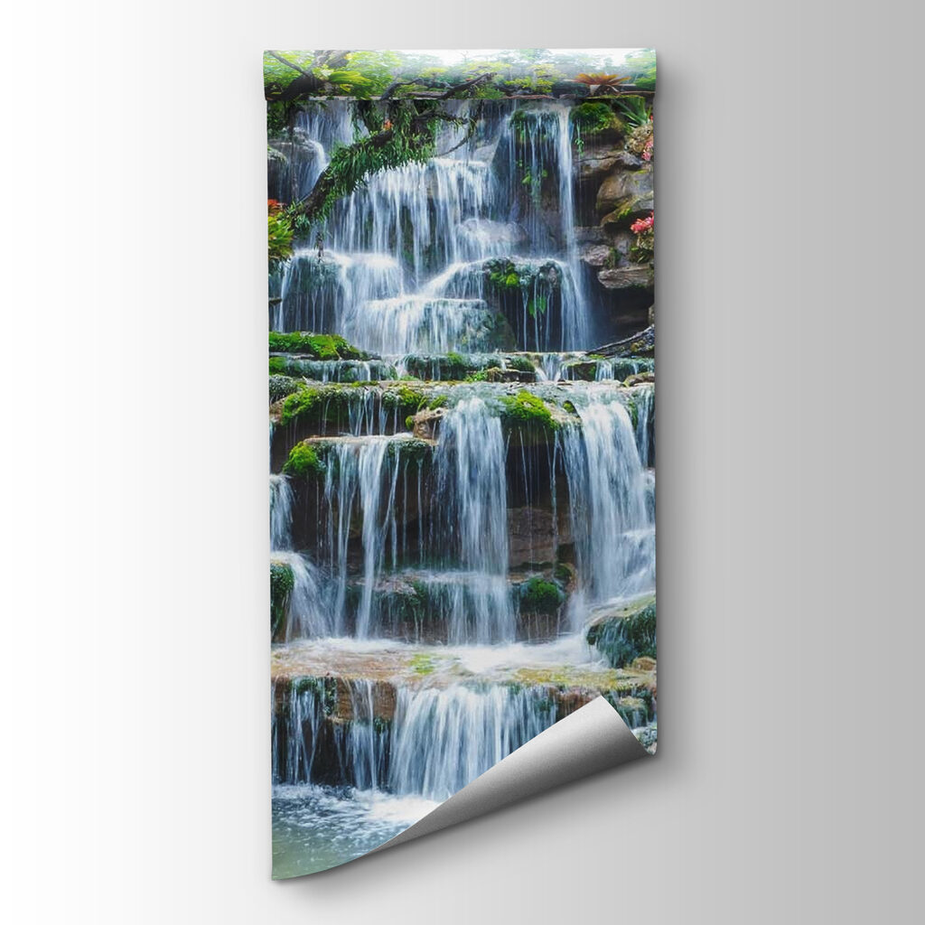 Waterfall in a tropical garden Waterfall in a tropical garden