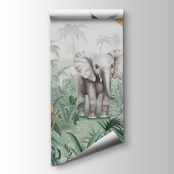 Group of animals in a jungle Group of animals in a jungle