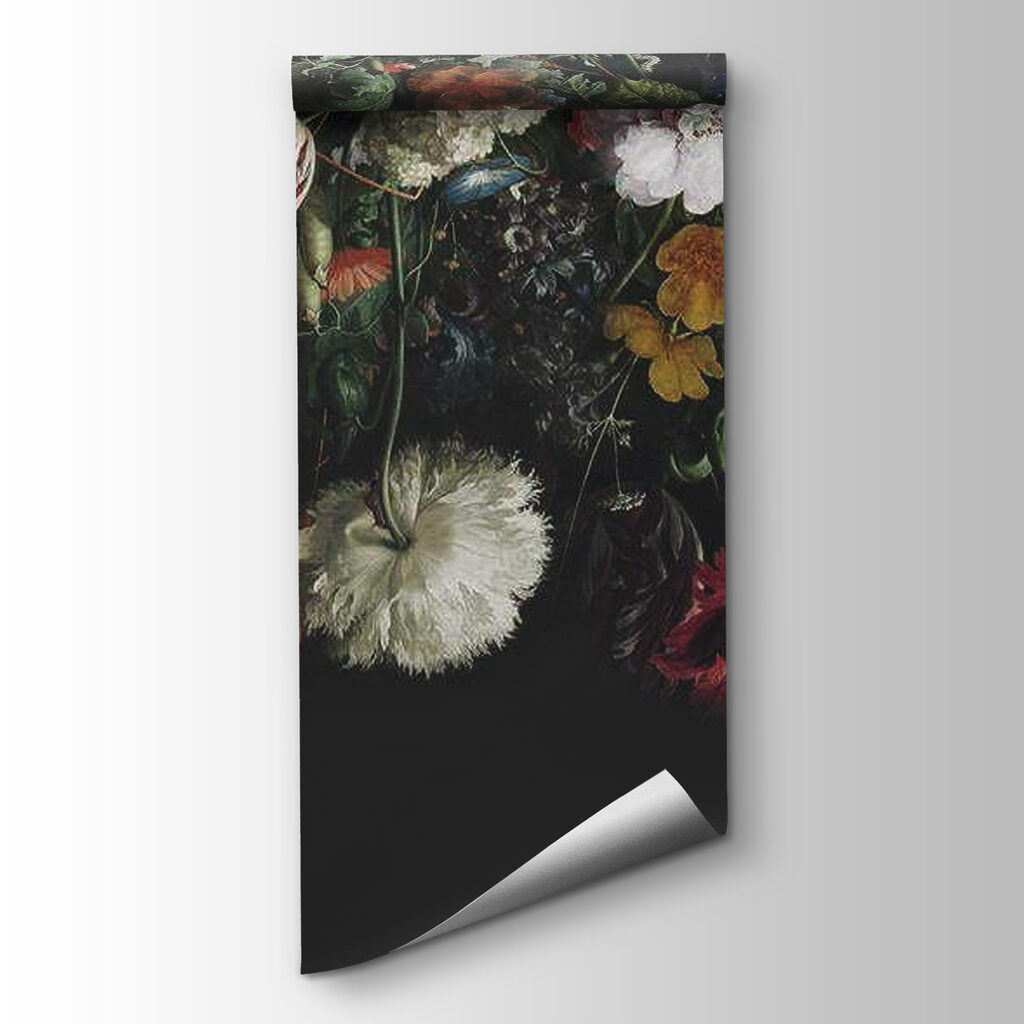 Group of flowers on a black background Group of flowers on a black background